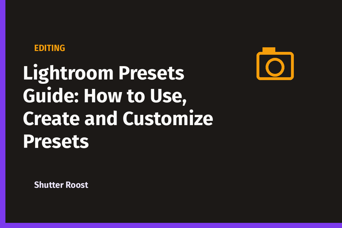 Lightroom Presets Guide: How to Use, Create and Customize Presets