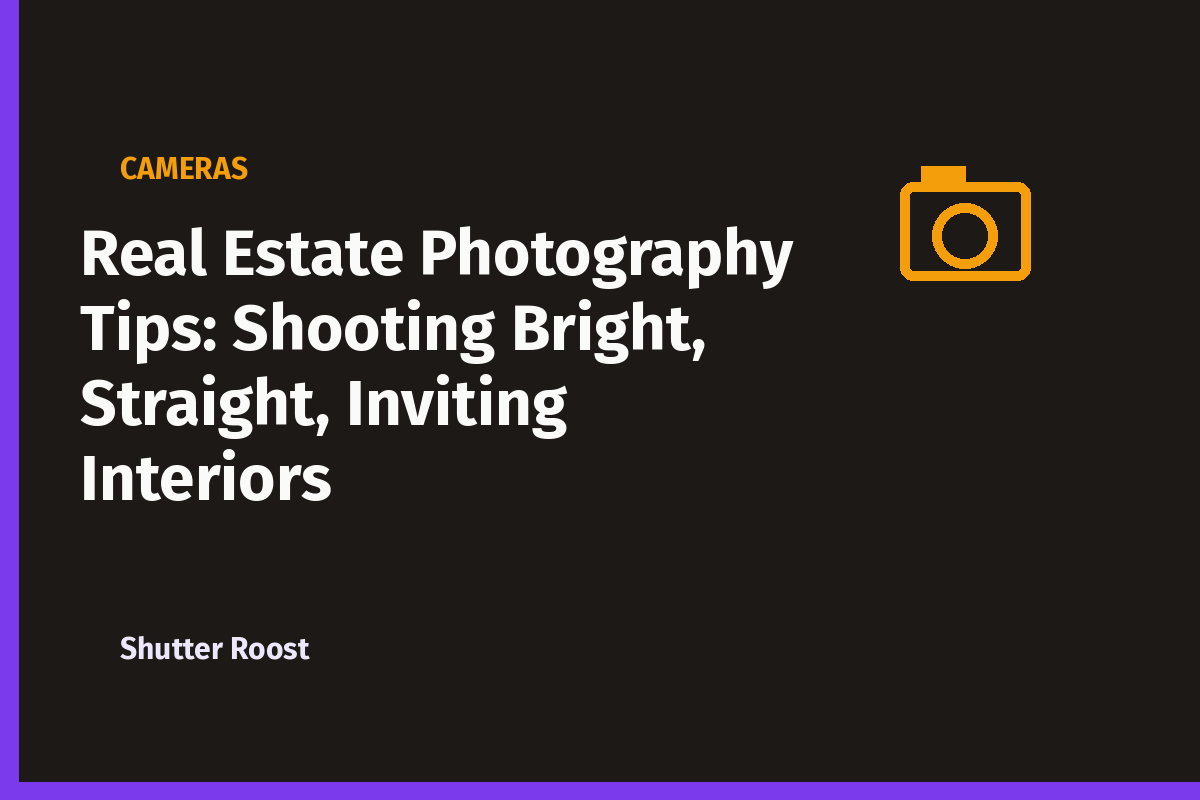 Real Estate Photography Tips: Shooting Bright, Straight, Inviting Interiors
